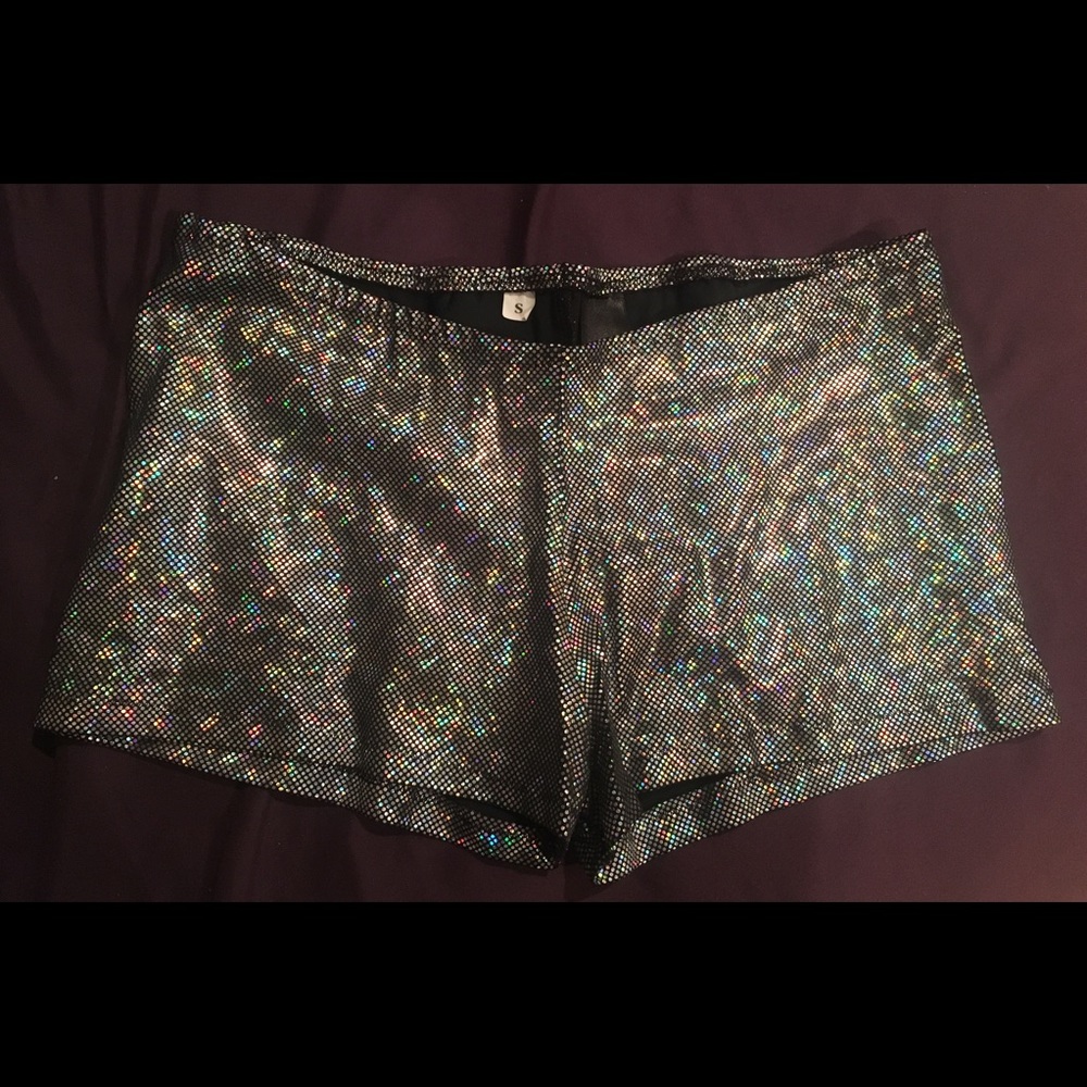 Rainbow Holographic Booty Shorts 🌈